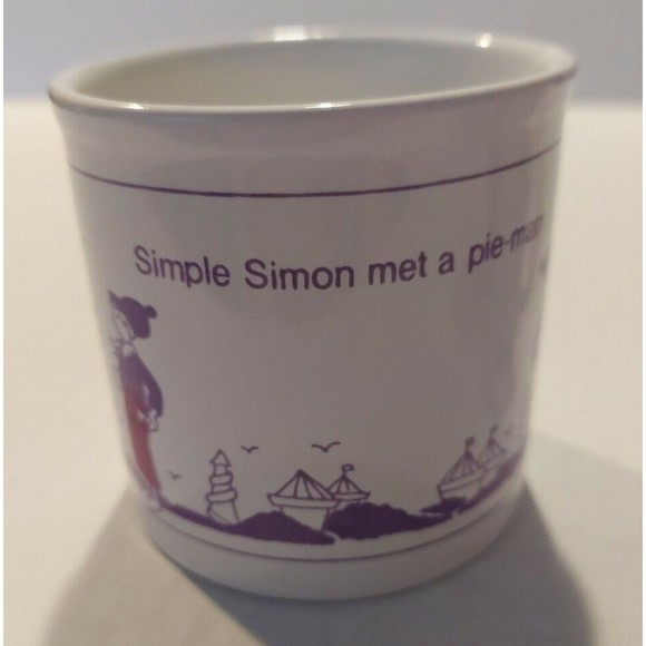 Vintage England Tea Mugs Little Bo Peep & Simple Simon Met a Pie Man - Picture 5 of 7